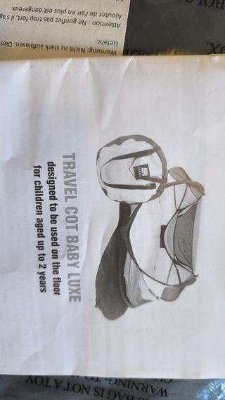 Cuna viaje super plegable