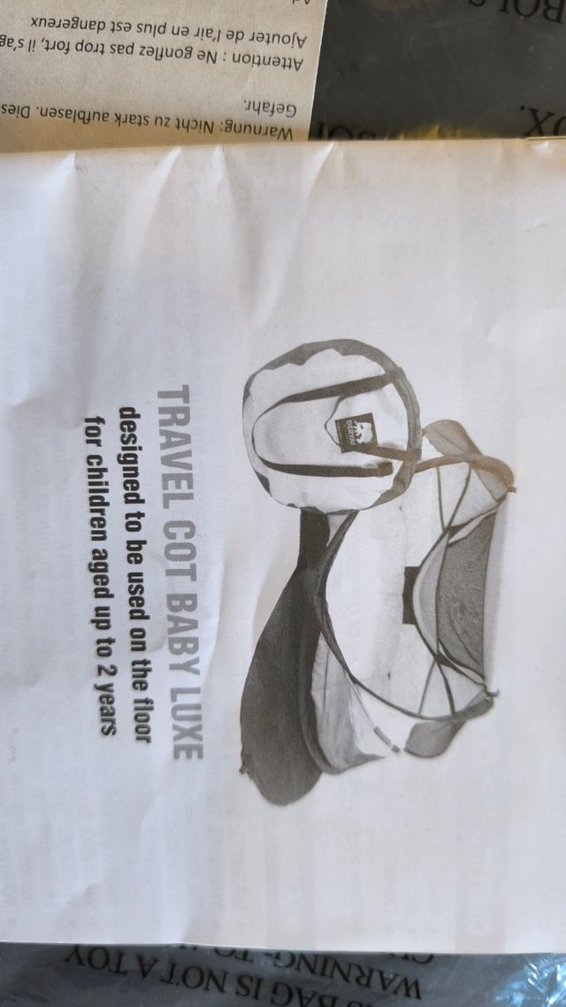 Cuna viaje super plegable