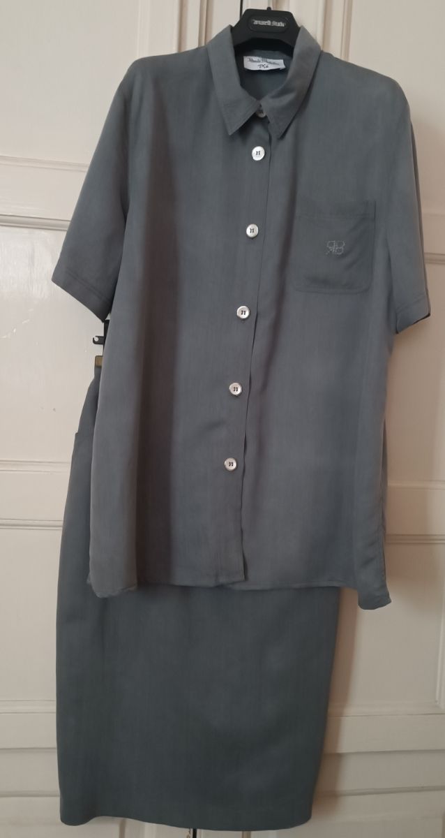 Completo blu Renato Balestra vintage a