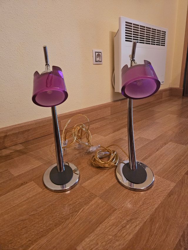 Juego lámparas alcoba