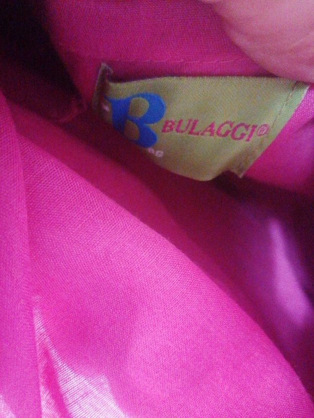 Bolso paja, y textil algodón. BULAGGI