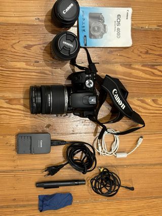 Cámara de fotos EOS 400D en perfecto estado