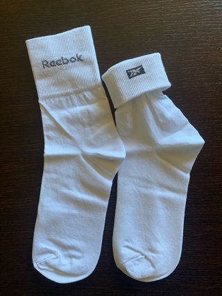 Calcetines Reebok blancos cortos nuevos