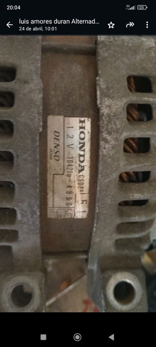 Alternador honda Civic ictdi 2.2