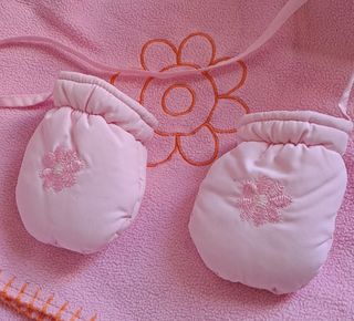 Guanti neonata imbottiti