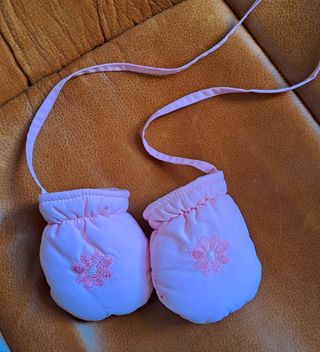 Guanti neonata imbottiti