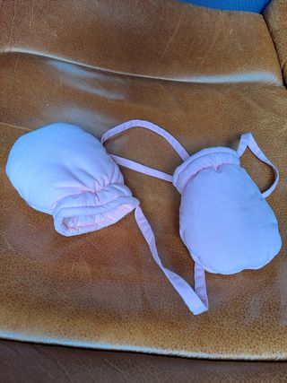 Guanti neonata imbottiti