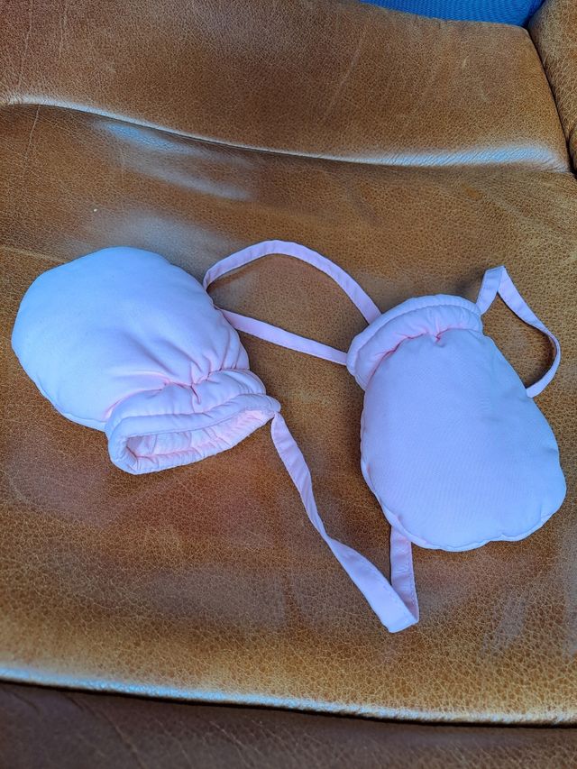 Guanti neonata imbottiti