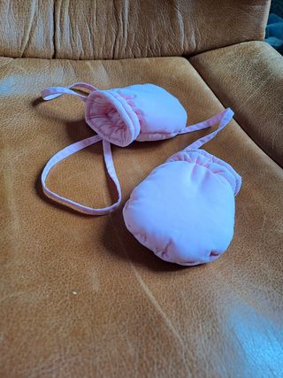 Guanti neonata imbottiti