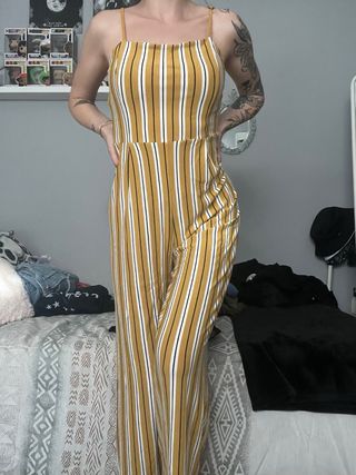 MONO LARGO RAYAS AMARILLO