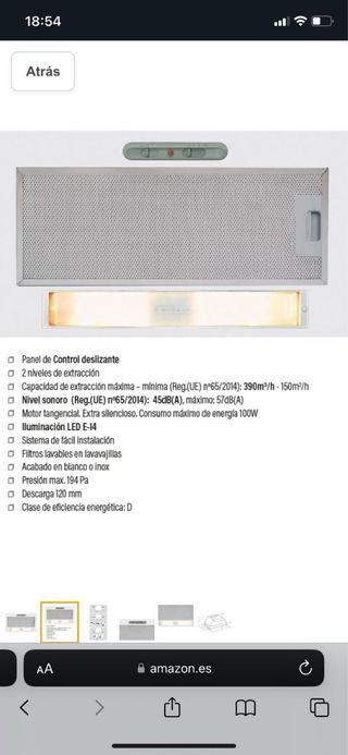 Campana extractora de cocina Cata G45