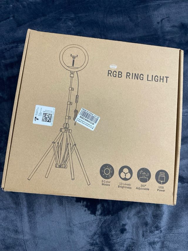 ARO DE LUZ 12 pulgadas altura total 177 cm