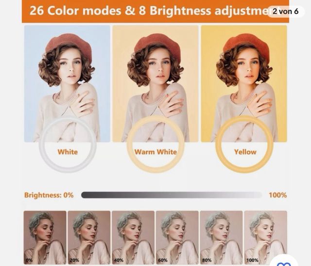 ARO DE LUZ 12 pulgadas altura total 177 cm