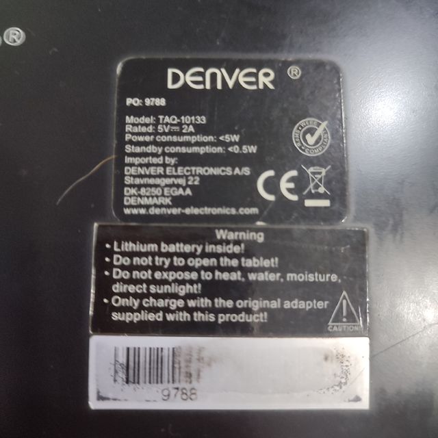 Tablet DENVER Modello: TAQ-10133