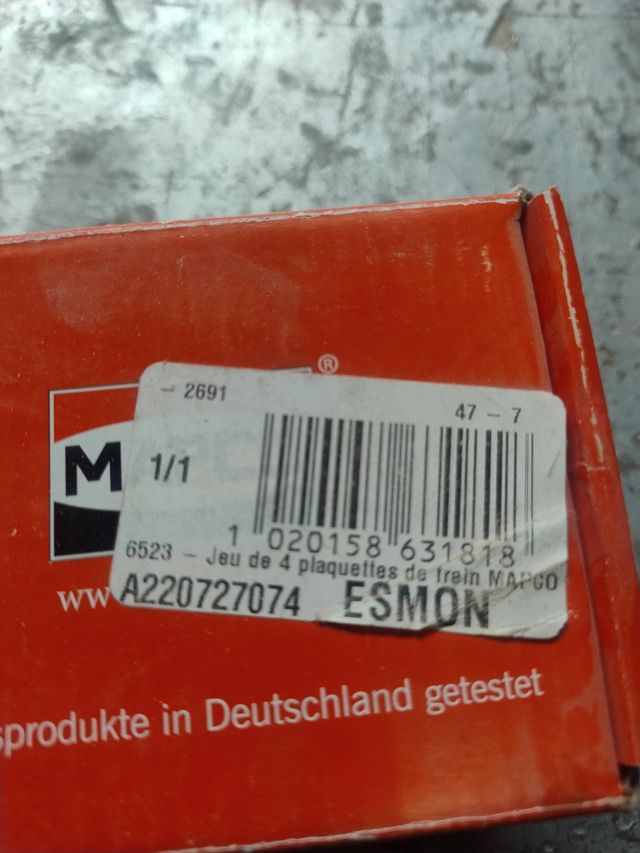 Juego de pastillas de frenos