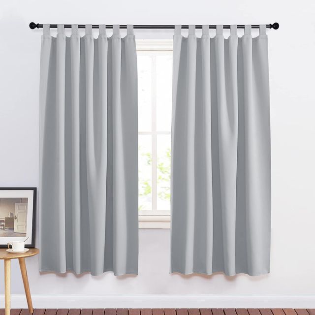 NOVAS cortinas térmicas opacas cinzentas 132x160cm