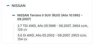 Kit embrague Nissan Terrano/Ford maveric