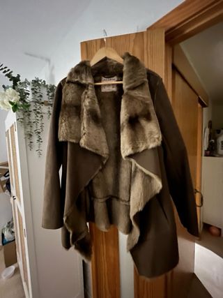 Chaqueta pelo y ante sintetico tallaL