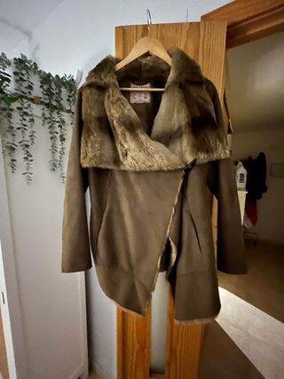 Chaqueta pelo y ante sintetico tallaL