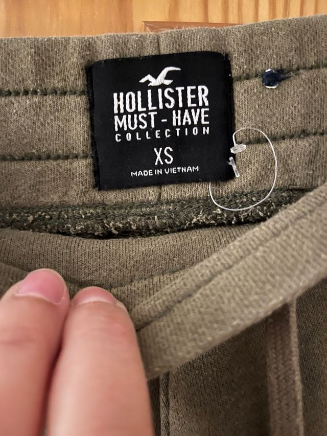 Pantalon chandal hollister verde caqui