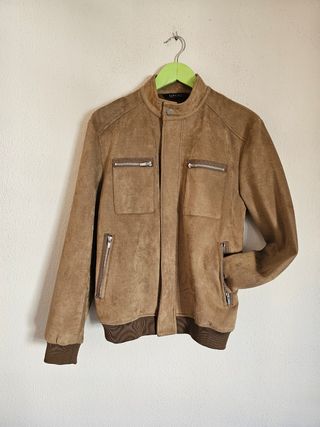 Zara Man Chaqueta Antelina Talla M