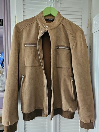 Zara Man Chaqueta Antelina Talla M