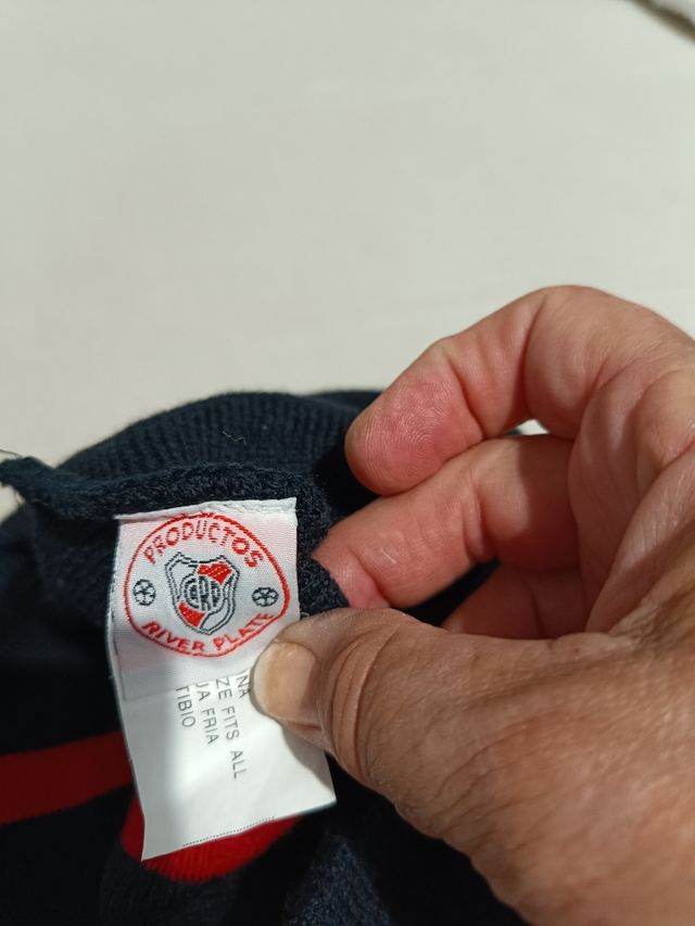 Gorros invierno River Plate auténticos