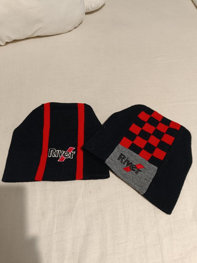 Gorros invierno River Plate auténticos