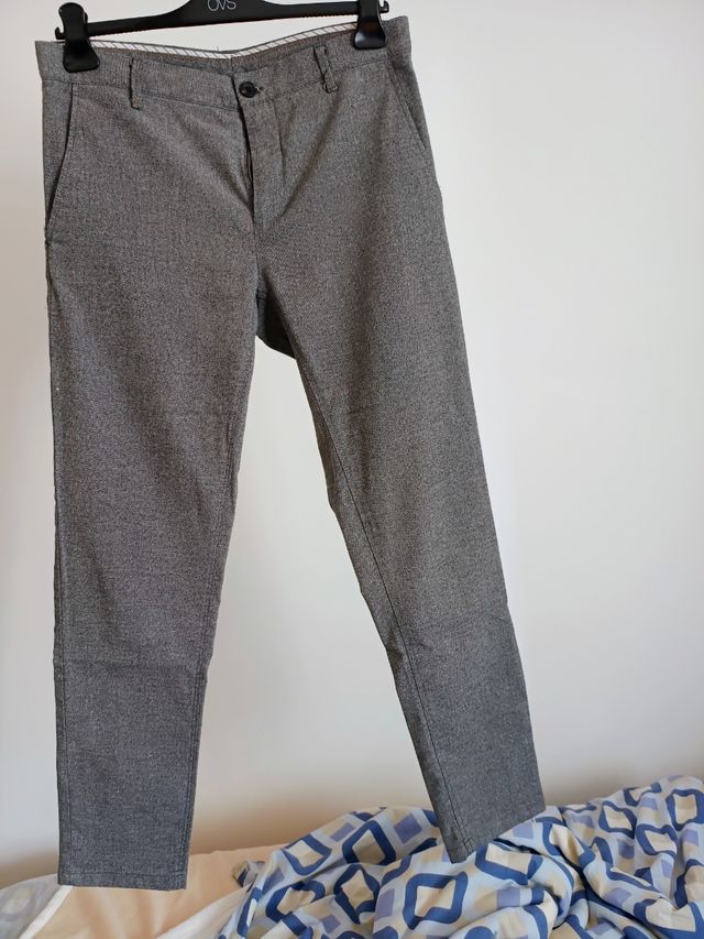 Zara uomo pantaloni eleganti cotone
