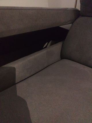 Sofá chaissel arcón deslizante con  2 RELAX motor