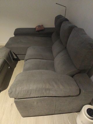 Sofá chaissel arcón deslizante con  2 RELAX motor