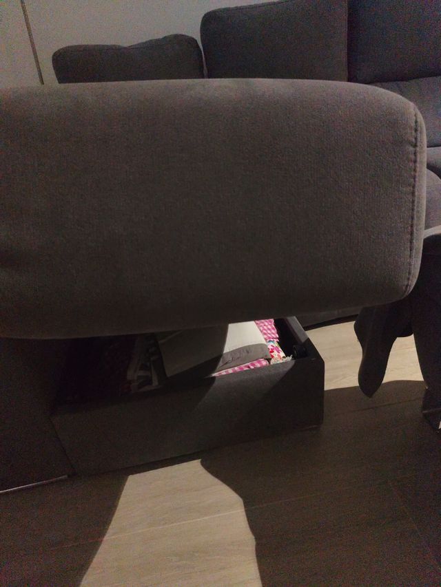 Sofá chaissel arcón deslizante con  DOS RELAX