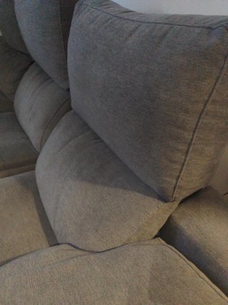 Sofá con chaisselongue con  2 RELAX MOTOR gris