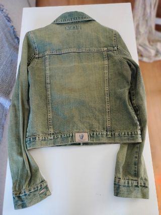 Cazadora vaquera verde