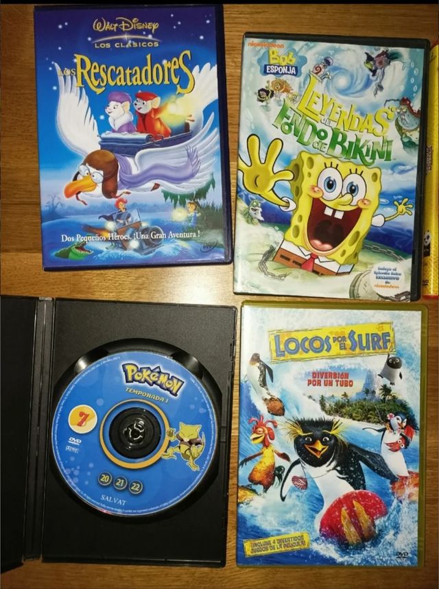 5 Dvds. Dibujos Animados. 