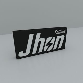 Lámpara FALLOUT personalizada