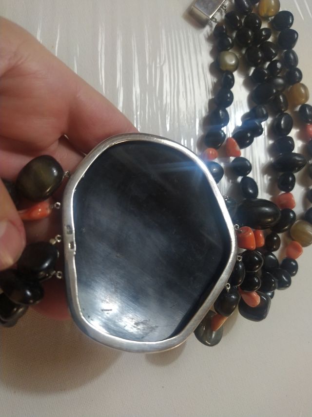 Precioso collar de coral y plata