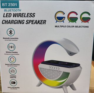 ALTAVOZ  CARGADOR INALÁMBRICO Con LAMPARA LED