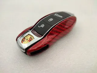 CARCASA DE CARBONO ROJA LLAVE PORSCHE