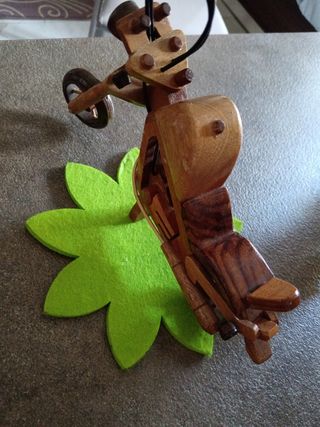  collezione due moto in legno simpatiche