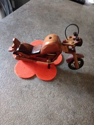  collezione due moto in legno simpatiche