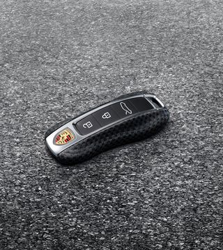 CARCASA LLAVE DE CARBONO PORSCHE NUEVO NEGRO
