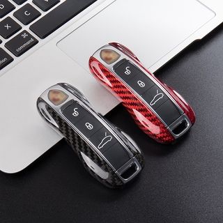 CARCASA LLAVE DE CARBONO PORSCHE NUEVO NEGRO