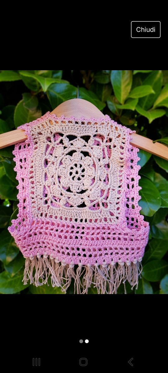 Gilet bimba fatto a mano