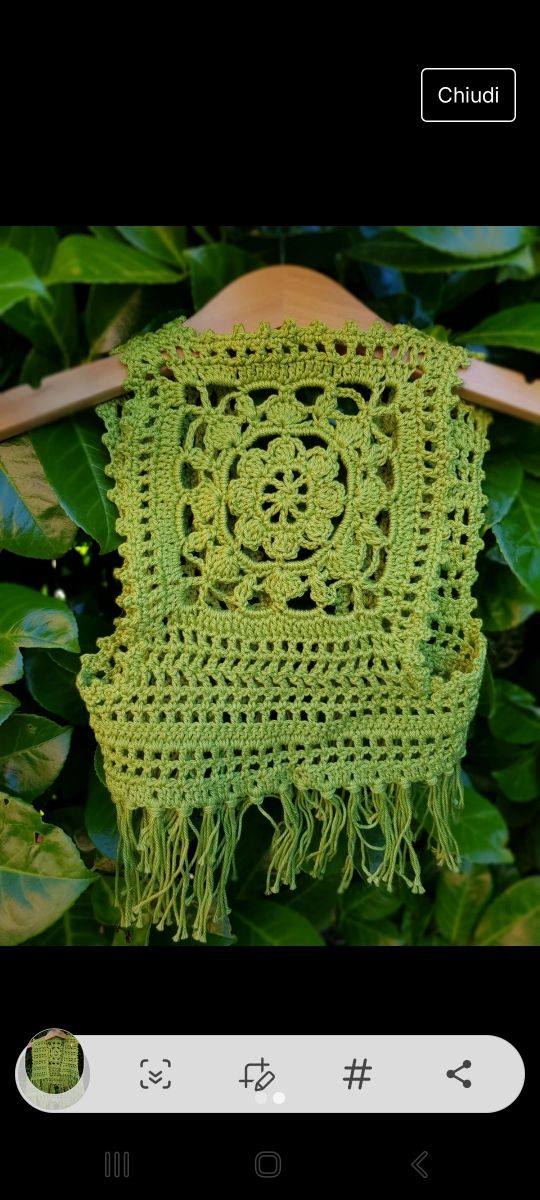 Gilet bimba fatto a mano