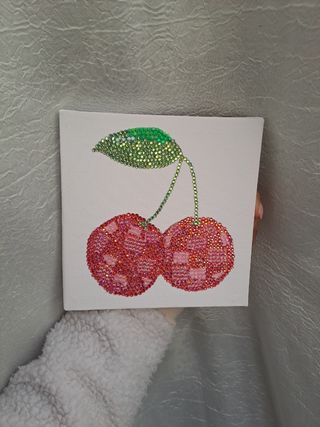 Tela canvas con cristalli