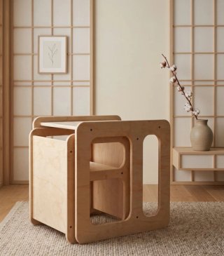 Kit Mesa y Silla Infantil Madera Pupitre niños NEW