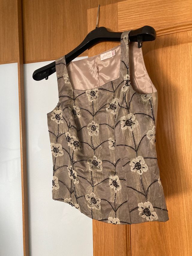 Vestido de fiesta oro viejo