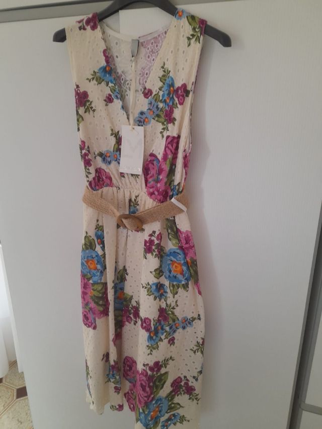 Abito corto pizzo sangallo