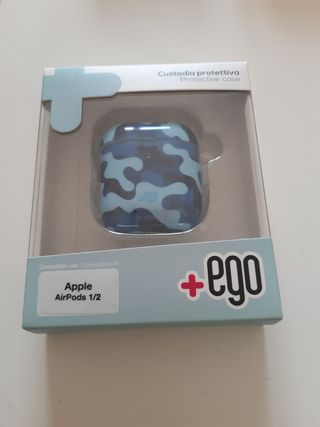 Custodia AirPods mimetica blu